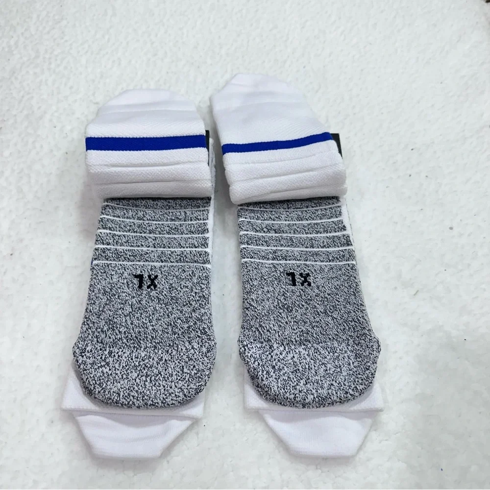 White Adidas Adizero Socks XL